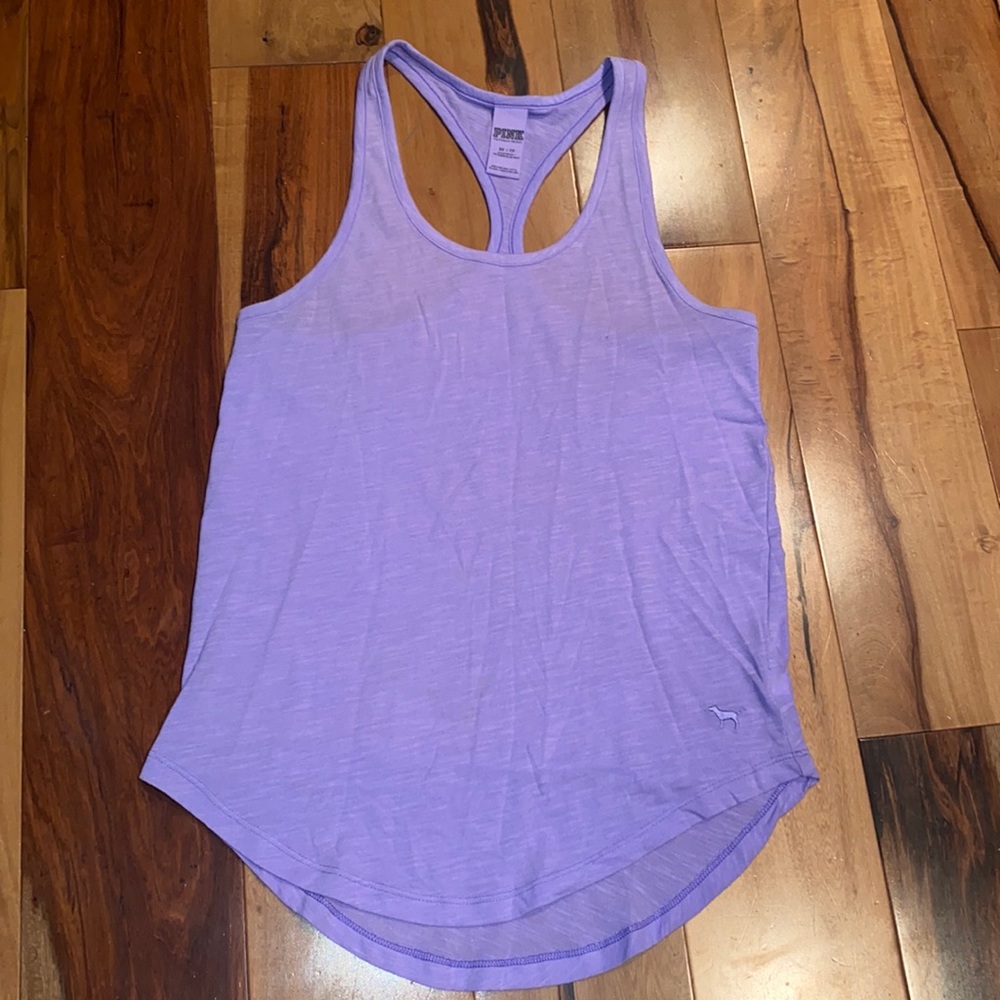 LIKE NEW~ VICTORIAS SECRET PINK RACERBACK TANK ~ WOMENS XS